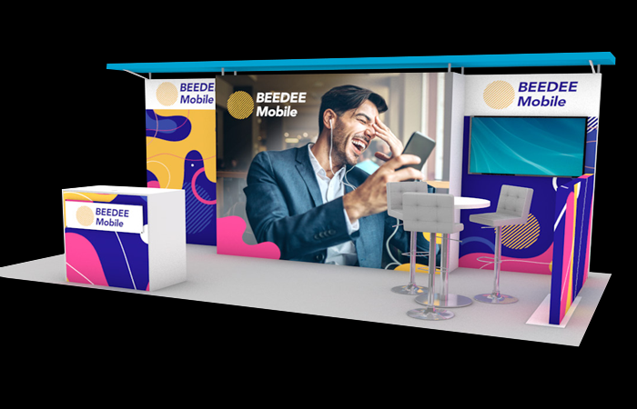 20' Breckenridge Backlit Rental Display w/ Return Wall and Counter (RT87339)