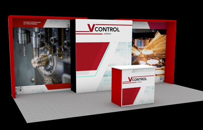 20' Preston SEG Rental Display w/ Canopy Accents and Counter (RT88897)