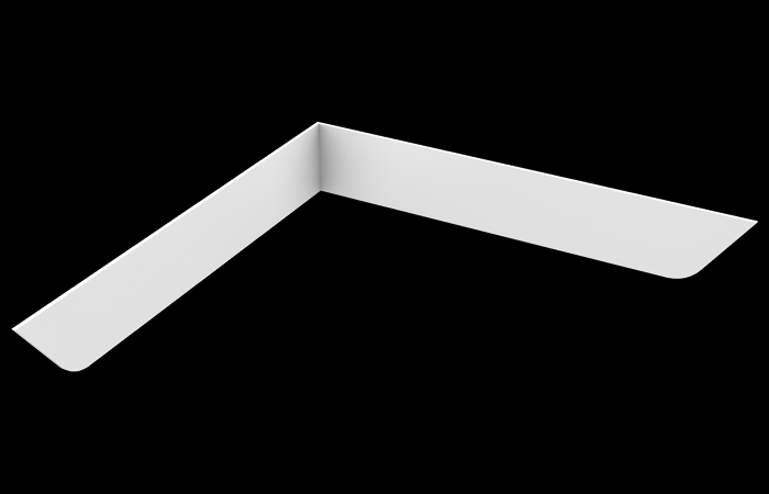 Hercules 18' L-Shaped Tapered Hanging Banner (RTHSBLL_216INx42)