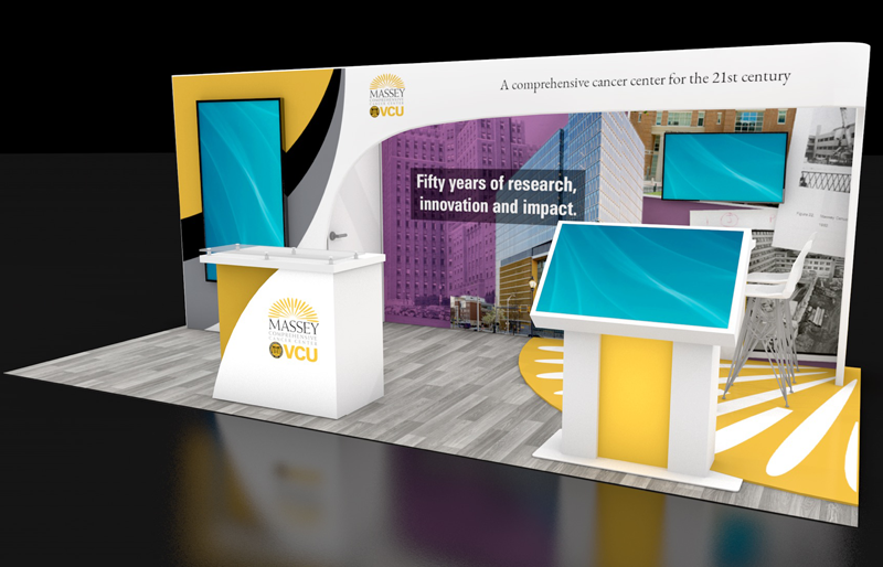10' x 20' DesignLine Display w/ Walk-In Storage and Sculpted Canopy (ID0526)