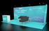 10' x 20' DesignLine Inline Display w/ Corner Wall and Reception Counter (ID0542)