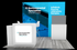 10' x 30' Scalable Backlit Exhibit w/ Dual Presentation Doors and Interactive Kiosk (ID0621)