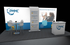 10' x 20' Scalable Backlit LightWall Display w/ Reception Counter and Meeting Area (ID0624)