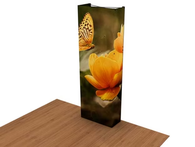 3' SPlus SEG Fabric Pop-up Kiosk w/ Endcaps (AB0546N)