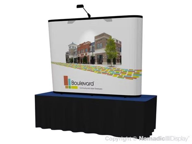 7' Instand Flat Magnetic Inkjet Tabletop Pop-up w/ Endcaps (AB1014N)
