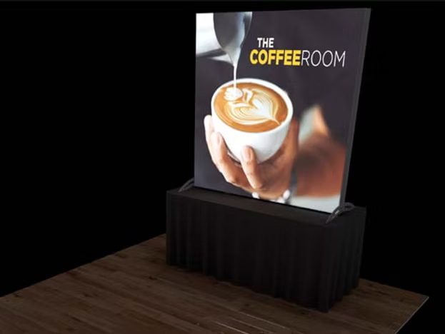 5' LightWall SEG Backlit Fabric Tabletop Display (AB1025N)