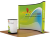 10' Instand Curved Magnetic Pop-up Display w/ Endcaps and Counter (AB2016ON)