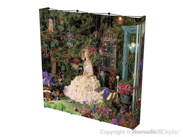 8' FabriMural Velcro Tension Fabric Pop-up Exhibit w/ Endcaps (AB2021N)
