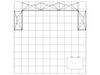 10' SPlus Double Corner SEG Fabric Pop-up Exhibit w/ Counter (DL31832N)