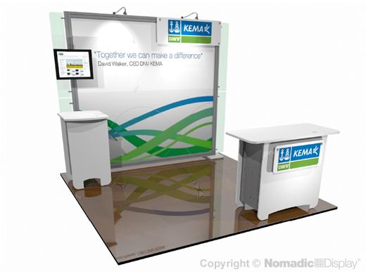 10' Scalable DesignLine Backwall Booth