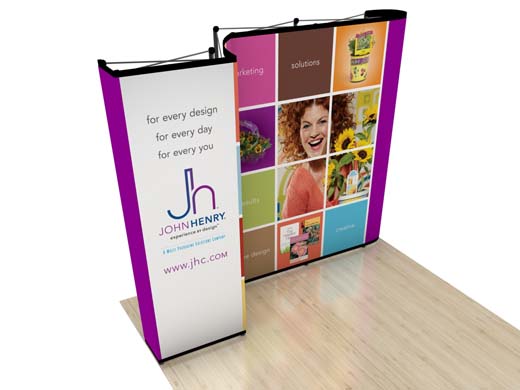 10' Instand Pop Up Display with Bump Out (AB2011N)